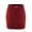 BURGUNDY, variant on FashionMille Women Solid Corduroy Comfy High Waist Pocket A Line Mini Skirt