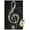 Premium Poster & Push Pin Bundle, variant on Treble Clef - Chalk Wall Poster with Push Pins, 22.375" x 34"