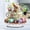 A, variant on Easter Bunny in Floral Cup 2D Tabletop Decor - 20cm Spring Home Accent for Living Room & Bedroom, Festive Eggs & Coffee Beans Ornament