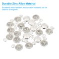 thumbnail image 3 of Uxcell 0.67x0.43" Zinc Alloy Watch Clock Charm Pendant Pocket Watch Charm, 20Pcs, Silver Tone, 3 of 6