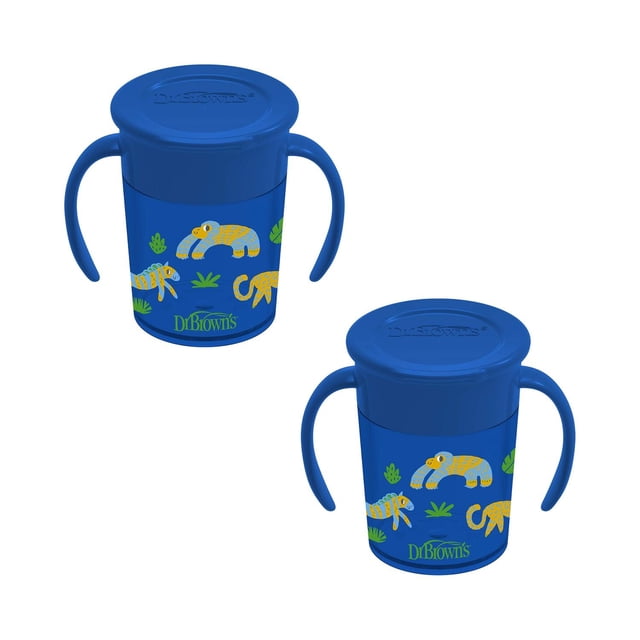 2-Pack Vaso Entrenador 7oz Cheers 360° Azul Dr. Brown’s 6m+ azul