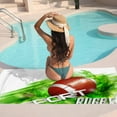 thumbnail image 7 of GZHJMY Beach Towel for Women Girls, Pattern Design with Rugby Ball Bath Towel, Oversized Lightweight Sport Towel, 31x71 Inch, 7 of 7