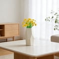 thumbnail image 5 of Realistic Artificial Violet Flowers Bouquet, Delicate Fake Spring Flowers for Home Wedding Table Centerpieces & Vase Decor, Fade-Resistant, Yellow, By VINOIC, 5 of 9