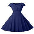 thumbnail image 1 of Femmes Robe Vintage des Années 50 60 Élégant Rockabilly Pinup Parti Robe de Bal, 1 of 6