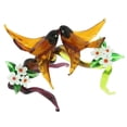 thumbnail image 2 of GlassOfVenice Murano Glass Birds on a Cherry Branch - Golden Brown, 2 of 5