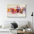 thumbnail image 2 of PixonSign Canvas Print Wall Art Singapore Paint Splatter Landmarks Architecture & Maps Cities Modern Art Global Scenic Colorful Multicolor Ultra for Living Room, Bedroom, Office - 16"x24", 2 of 5