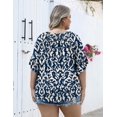thumbnail image 2 of Túnicas de cuello redondo Top Micoson Plus, talla 3/4, para mujer, 2 of 5