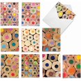 thumbnail image 1 of xianyou-10 Assorted 'Pencil Me In' Thank You Teacher Note Cards with Envelopes 4 x 5.12 inch, Boxed Set of Gratitude Cards Featuring Bundled Colored Pencils, Artsy Gratefulness Notes AM2001TTG-B1x10, 1 of 4