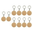 thumbnail image 4 of Almencla 10Pcs Key Tag Collectible Accessories DIY Decoration Unfinished Wood Keyring B, 4 of 8