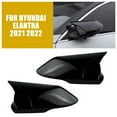 thumbnail image 7 of YeekTok Rearview Mirror Cover Trim, For Hyundai Elantra 2021 2022, Glossy Black, 7 of 7