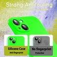 thumbnail image 3 of wangyu Neon Liquid Silicone Colorful Soft Case for iPhone 15 14 13 12 11 Pro Max Plus XS XR X Fluorescent Microfiber Cover, 3 of 7