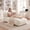 White, variant on Poshby Large Flannel Plush Bean Bag Lounger Chair for Adults, White