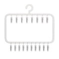 thumbnail image 2 of Sock Drying Rack with Clips - Multi Clip Hanger for Socks Underwear Baby Clothes, Windproof Laundry Hanger Closet Organizer Balcony Drying Rack, 2 of 6