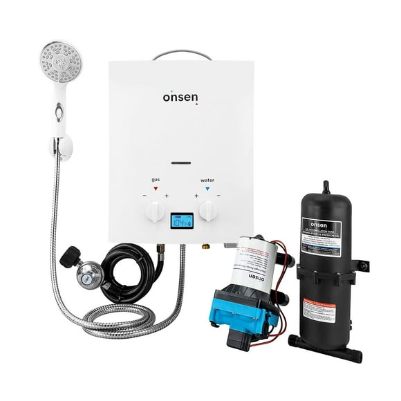 Onsen 5L Outdoor Portable Tankless Water Heater w/Onsen 3.0 Pump & Accumulator