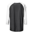 thumbnail image 3 of Summer Womens Cotton Tops Color Block Tunic Blouses Scooped Neck 3/4 Sleeve Tops Trendy Dressy Tee Shirts Relaxed Fit Top Shirts Workout Sport Yoga Clothes Trendy 2025 Spring, 3 of 6
