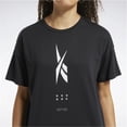 thumbnail image 2 of Reebok Womens Edgeworks Vertical Logo Graphic T-Shirt black 1X/16W, 2 of 3