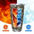 thumbnail image 5 of KLL Camouflage maple Print 40oz Stainless Steel Insulated Car Cup with Spillproof Lid - Keep Your Drink Hot or Cold on the Go-Without Straw, 5 of 8