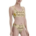 thumbnail image 2 of Daiia Thanksgiving With A Grateful Heart printed 2 piece Swimsuit Bikinis for Women High Waisted Racerback Bathing Suits Summer Tummy Control Scoop Neck Swimwear-X-Large, 2 of 8