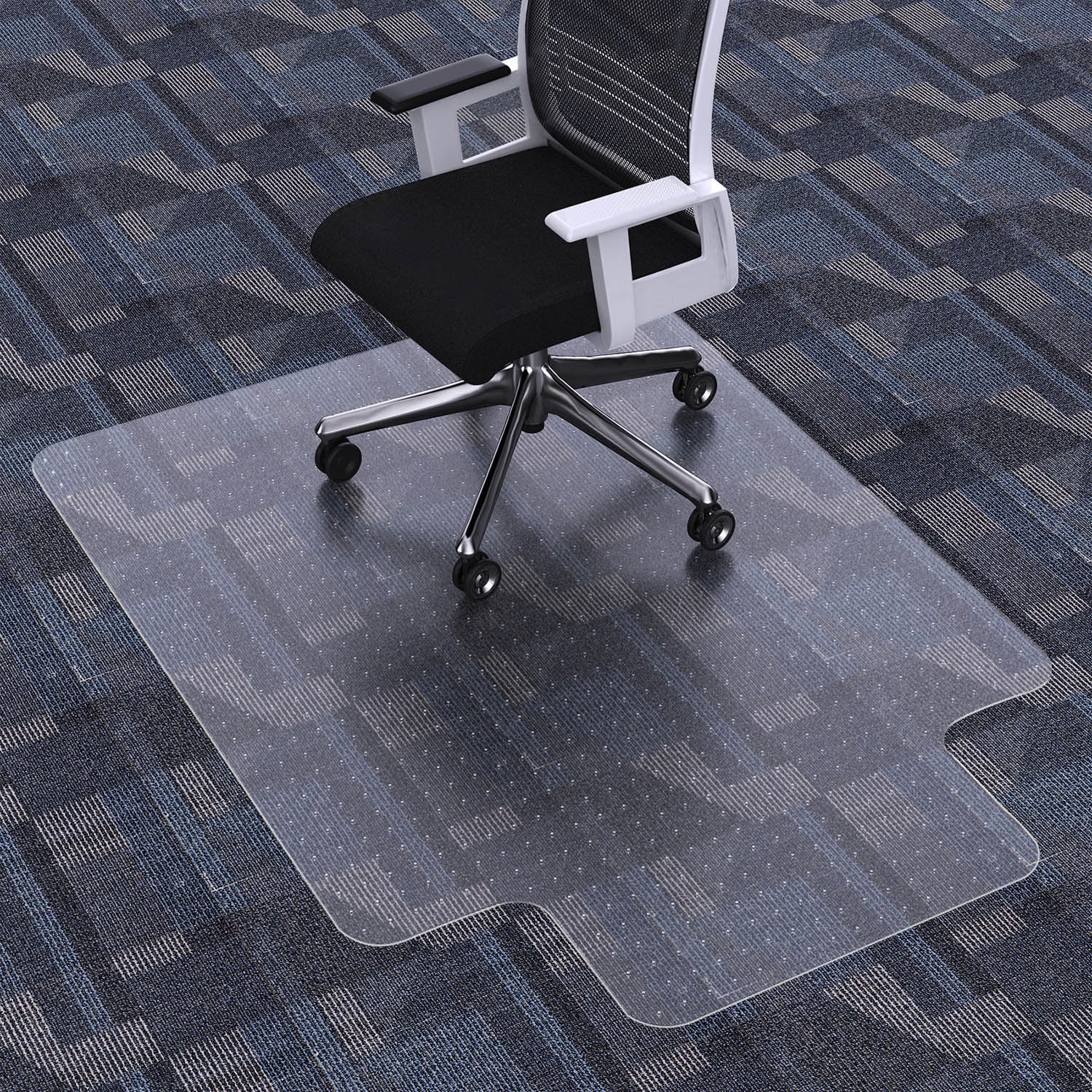 Office Chair Mat for Carpeted Floors, Desk Mats 48X30 for Rolling Desk on  Low Pile Carpets, Small Computer Gaming Plastic Floor Mats for Office