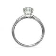 thumbnail image 2 of 0.65 Ct Brilliant Cushion Cut Genuine Diamond Sparkle Solitaire with Accents Engagement Ring for Women Solid 14K White Gold Size 6.5, 2 of 6