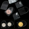 thumbnail image 6 of NOGIS 50 Pieces Single Pocket Coin Sleeves Collectors 2.2x2inch Clear Plastic Pocket Coin Holder Small Penny Coin Protector Sleeves Individual Pocket Coin Flips, 6 of 7