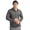 Elemental Grey, variant on BCK09322 Advantage Eco Tri-Blend Pique Mens Big and Tall Long Sleeve Polo-White-2XB