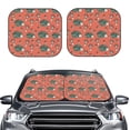 thumbnail image 2 of Wukai Hedgehog Mushroom Print Windshield Sun Shade, Car Front Window Shades Sunshade Cover Sun Visor Shield Block Automotive Interior Protector Blocks UV Rays-Small, 2 of 6