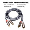 thumbnail image 3 of 5MM RCA Splitter Professional Alloy Plug Adapter Headphone Splitter Video Camera Switch Home Supplies for Television CD TV Box 3m, 3 of 7