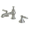 thumbnail image 1 of Kingston Brass KC7068TL Robinet de Lavabo à Large Diffusion avec Bonde en Laiton, Nickel Satiné, 1 of 2