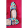 thumbnail image 4 of Women Shoes Leather Casual Jutties Handmade Indian Mojaries Flats US 5.5, 4 of 6
