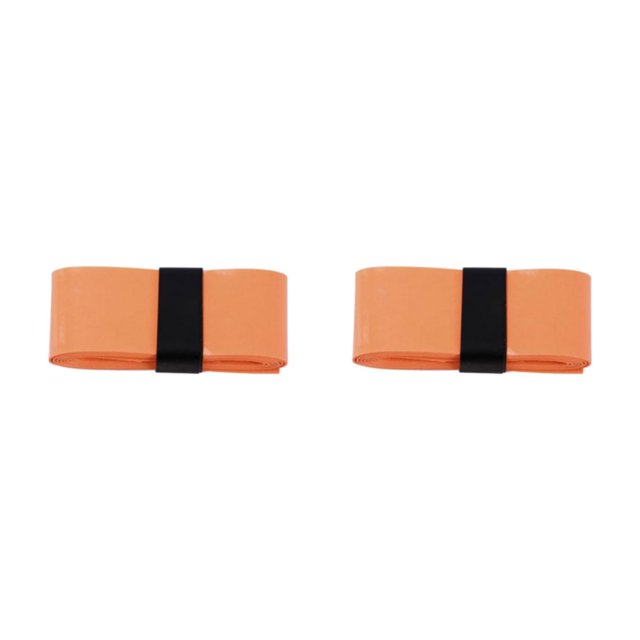Guardoinrt 1/2/3 Tennis Overgrip Non Toxique et Durable pour Performance Longue Durée Puissance de Liaison orange Carré pack 2 Pcs