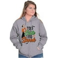 thumbnail image 4 of Popeye Olive Oyl Too Cute Halloween Zip Hoodie Sweatshirt Women Brisco Brands S, 4 of 6