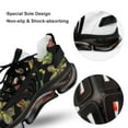thumbnail image 7 of Carnivorous Plants Black Background Walking Shoes for Men Woman Lightweight Tennis Fashion Elastic Sports Shoes Cushion Basketball Shoes, 7 of 7