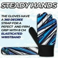 thumbnail image 3 of FIGHTSENSE Soccer Goalie Gloves for Kids Youth Boys,Football Goalkeeper Gloves,4mm Latex Palm,Breathable,Anti-Slip Strong Grip,Double Wrist Protection, 3 of 6