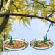 thumbnail image 4 of Comedero colgante para pájaros | Comedero de plataforma de malla metálica para aves silvestres | Decoración para jardín, patio y terraza | Atrae pinzones y colibríes | Tamaño de 20 x 52 cm con cadena, 4 of 6