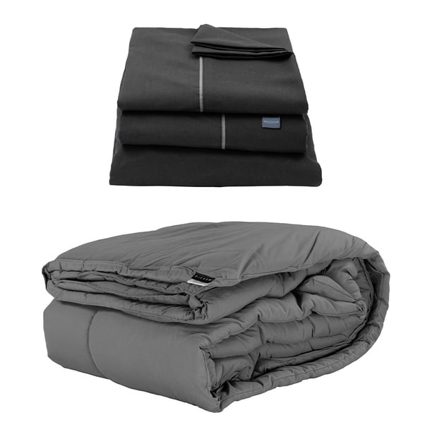 Edredón Individual Homy + Sábanas Royal Negro