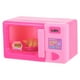 thumbnail image 4 of Mini horno microondas de juguete, modelo de cocina de simulación (rosa), 4 of 5