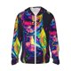 thumbnail image 1 of Fotbe Neon Pop Art Pitbull Chaqueta con Protección Solar UPF 50+ para Hombre y Mujer, Camisa con Capucha y Bolsillos-Large, 1 of 7