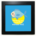 thumbnail image 1 of Anglais Classic Emotional Lyrics Miss Black Square Frame Image Mur Tabletop, 1 of 3