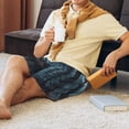 thumbnail image 5 of Susaid Mystical Forest Elk Print Mens Shorts, Breathable Lounge Sleepwear Set with Elastic Waistband and Pockets-3X-Large, 5 of 6