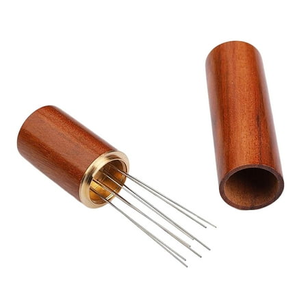 

Coffee Tamper Distributor Coffee Distributor Leveler Coffee Stirrer Espresso Stirrer for Milk Tea Shop Family Cold Drink Shop Kitchen pins light brown