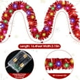thumbnail image 2 of Scidweet Christmas Garlands Decorations, 2 Pcs 32.8 ft Pre Lit Xmas Garland with Lights for Indoor Outdoor Christmas Tree Party Holiday Xmas Decor, Red, 2 of 8