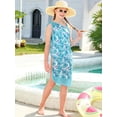 thumbnail image 4 of Teen Girls One Piece Swimsuit with Cover Up Sarong Skirt Bathing Suit Beach Swimwear for 10-16 Years, 4 of 6