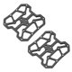 thumbnail image 3 of Nimomo Adaptador de Pedal de Bicicleta 1 par Adaptadores de Plataforma sin Clip para Bicicleta de aleación de Aluminio Pedales de Bicicleta Antideslizantes para SPD, 3 of 5