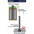 Solus SP7BZ 7' Outdoor Direct Burial Lamp Post with Cross Arm, Fits