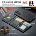 thumbnail image 5 of MAGKING Case For Samsung Galaxy A56 5G, RFID Blocking, PU Leather,Compatible With MagSafe Detachable 2 In 1 Wallet With Multi-Card Slots,Magnetic Protective Cover,Black,For Galaxy A56 (5G), 5 of 8
