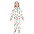 thumbnail image 2 of Fluffy Pajamas Set Fuzzy Winter Warm Pj Sets Pullover Tops and Long Pants Peach Holly Leaves and Berries X-Small, 2 of 8