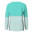 thumbnail image 5 of Wancir Women's Casual Long Sleeve Color Block Tops Crewneck Sweatshirts Cute Loose Fit Pullover, 5 of 6