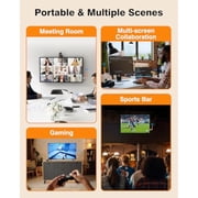 Wireless HDMI Transmitter and Receiver, Long Range 150M/450Ft, 1080P HD Streaming, Plug Play