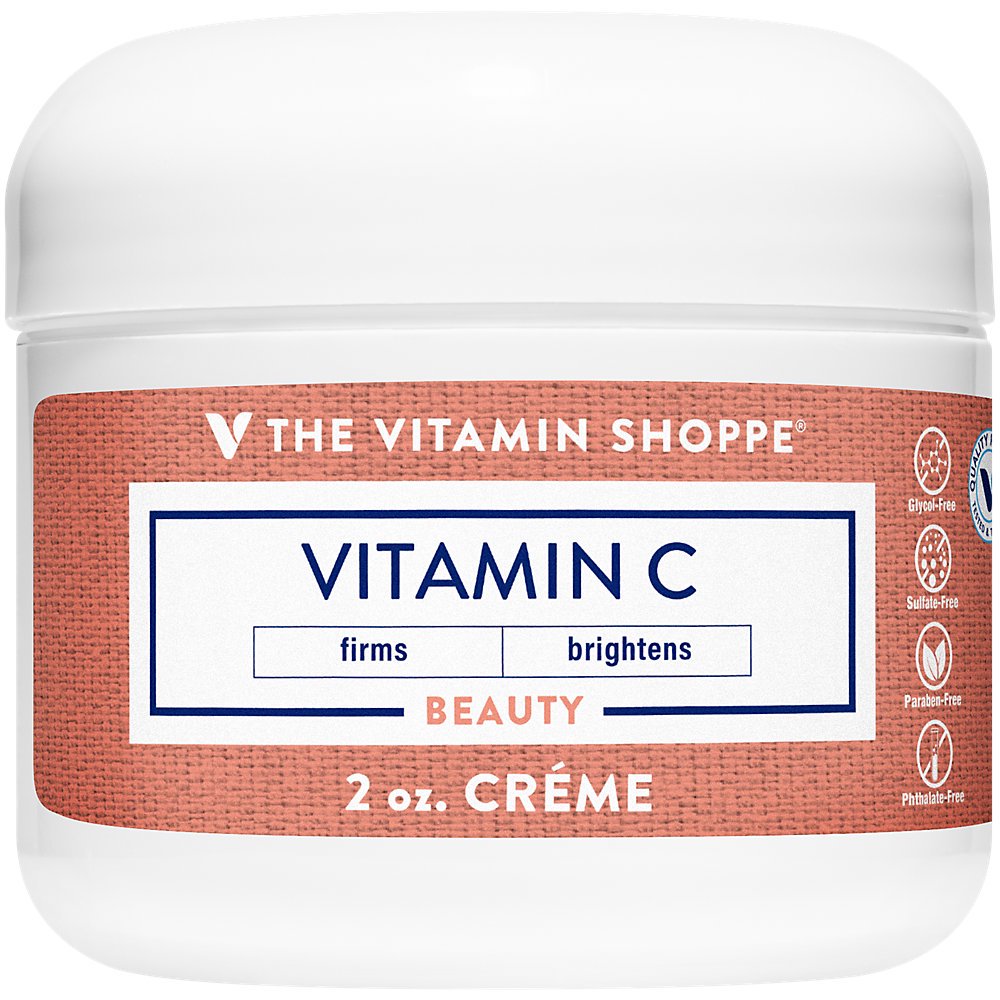 The Vitamin Shoppe Vitamin C Crème, Firms and Brightens Skin, Apply